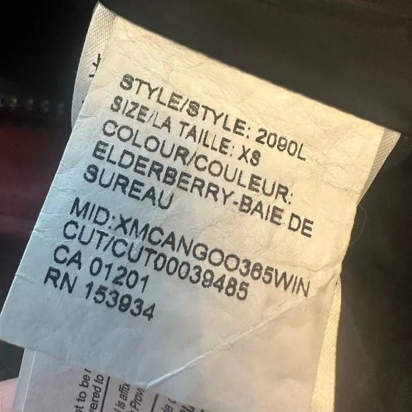 Canada Goose Lorette Parka in Burgundy women’s size XS elderberry - Picture 8 of 16